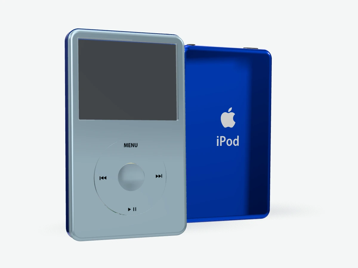 iPod 5.5 Gen Video - Arctic Blue Aluminum Frame Swap