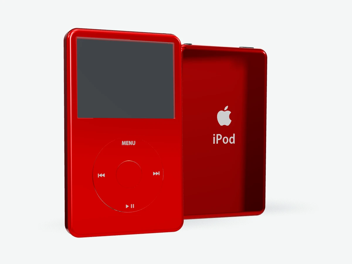 iPod 5th Gen Video - Red Aluminum Frame Swap