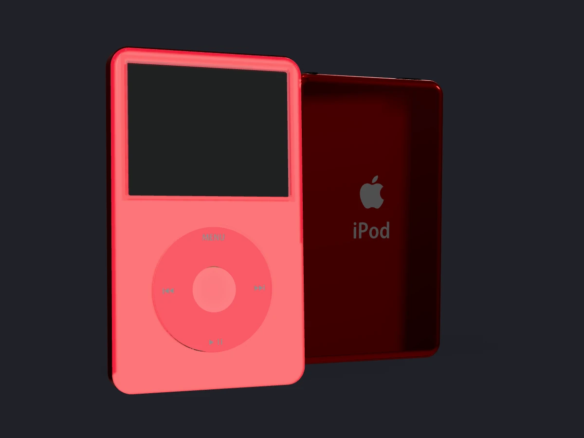 iPod Classic 6th/6.5 Gen - Red Fluorescent