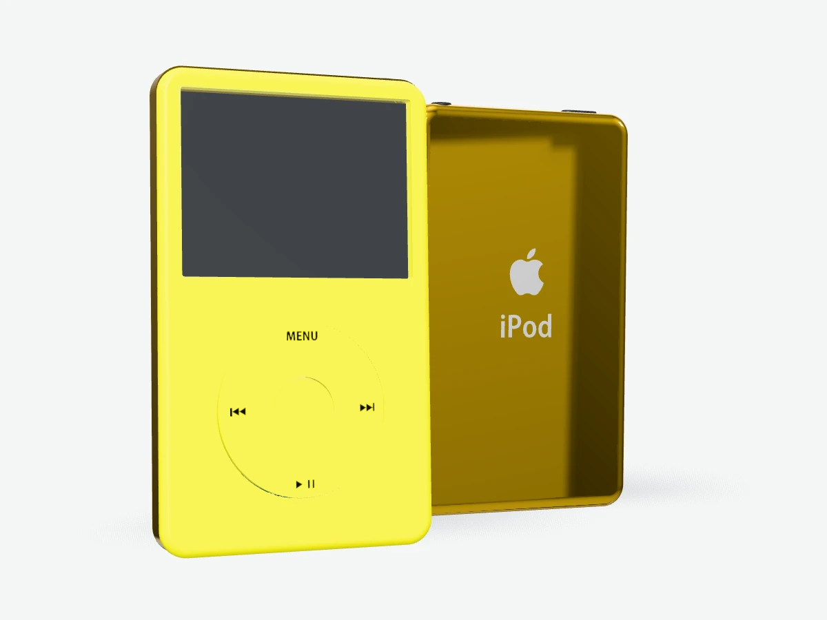 iPod Classic 7th Gen - Yellow Opaque