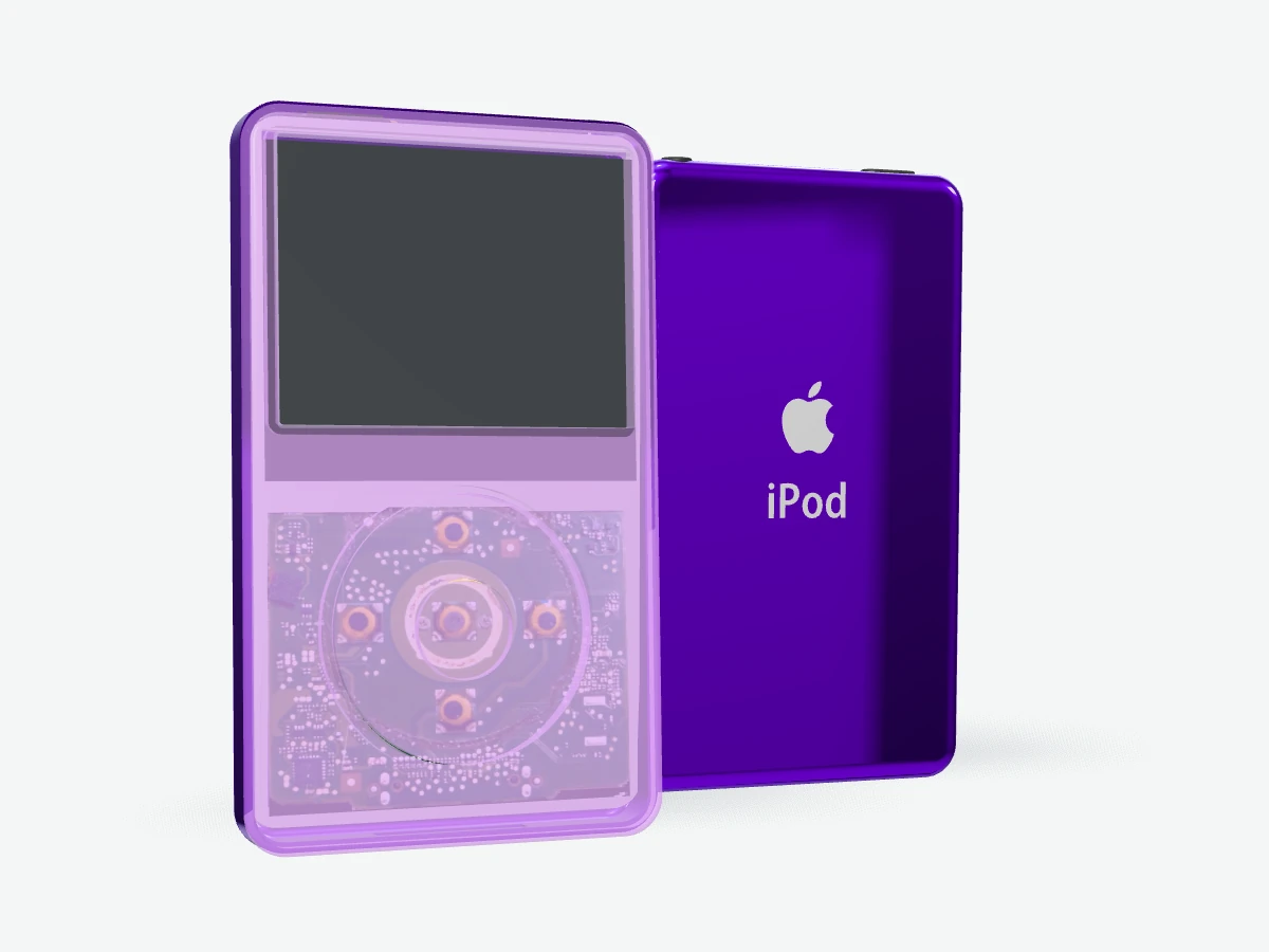 iPod Classic 7th Gen - Purple Transparent
