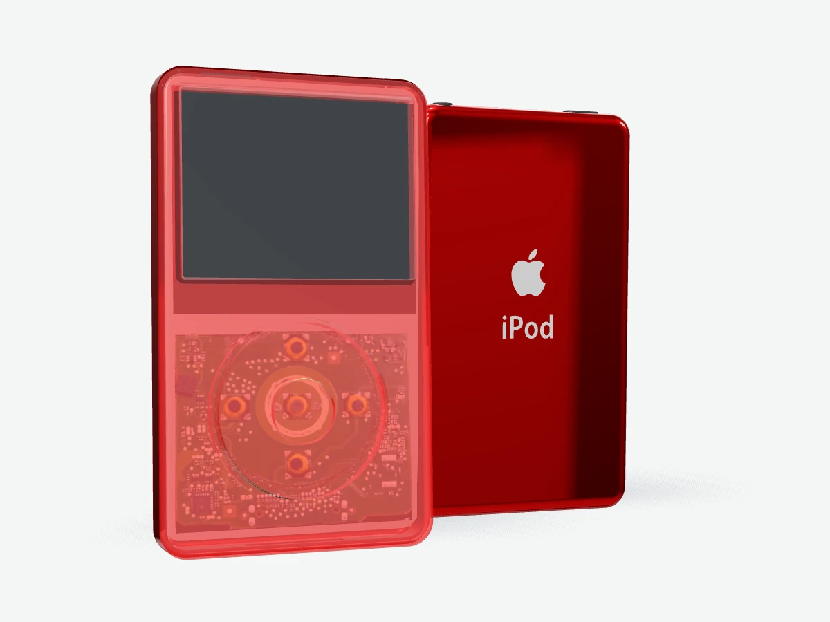 iPod Classic 6th/6.5 Gen - Red Transparent