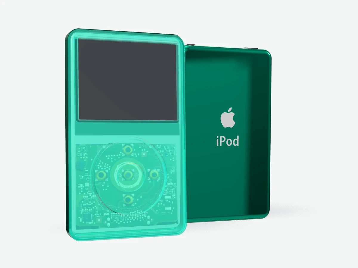 iPod Classic 6th/6.5 Gen - Teal Transparent