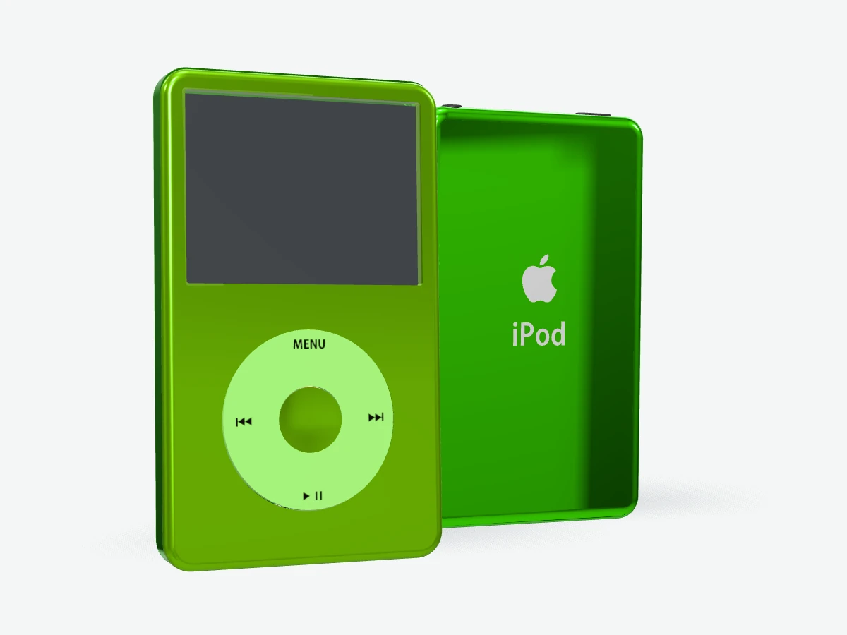 iPod 5.5 Gen Video - Light Green Aluminum Frame Swap