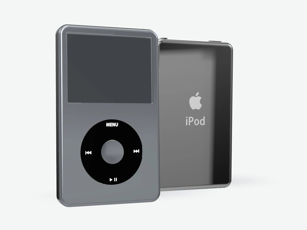 iPod 5.5 Gen Video - Silver-Gray Aluminum Frame Swap