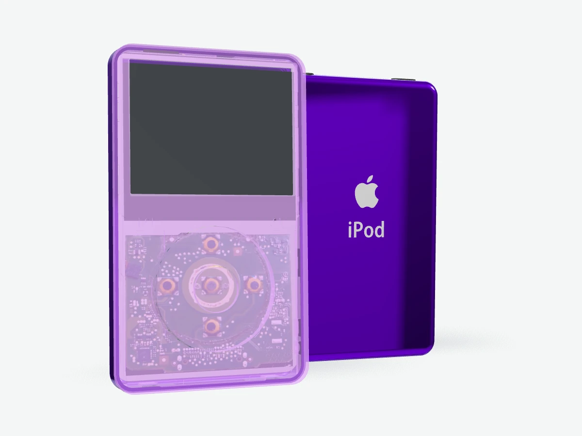 iPod 5th Gen Video - Purple Transparent